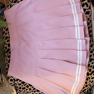 Trendy Pink Pleated Skirt